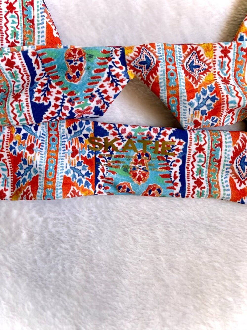 NWT Skatie Bikini Set Top + Bottom Venice print Size Large Boho Vacation Resort - Picture 9 of 13